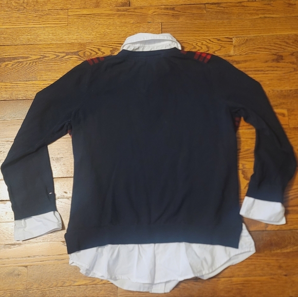 Tommy Hilfiger layer look sweater. Cotton - Picture 8 of 10